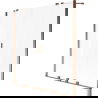 Mexen Velar Duo 2-panel Sliding Bathtub Screen 140 x 150 cm, Frosted, Rose Gold - 896-140-000-32-60