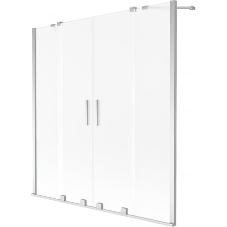 Mexen Velar Duo 2-panel sliding bathtub screen 160 x 150 cm, frost, chrome - 896-160-000-32-01