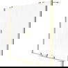 Mexen Velar Duo retractable 2-panel bath screen 160 x 150 cm, frosted, brushed gold - 896-160-000-32-55