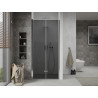 Mexen Lima folding shower doors 100 cm, graphite, chrome - 856-100-000-01-40