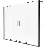 Mexen Velar Duo shower screen 2-wing sliding 170 x 150 cm, frost, black - 896-170-000-32-70