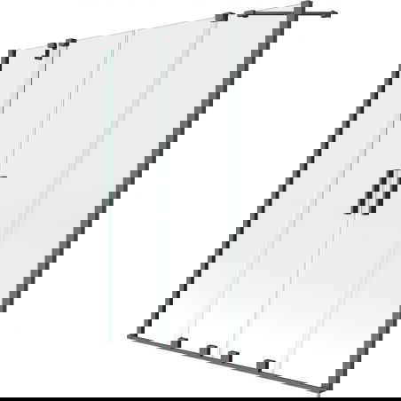 Mexen Velar Duo 2-panel sliding bathtub screen 150 x 150 cm, transparent, gun metal - 896-150-000-02-95