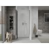 Mexen Lima folding shower door 90 cm, Graphite, Chrome - 856-090-000-01-40