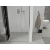 Mexen Lima folding shower door 90 cm, Graphite, Chrome - 856-090-000-01-40