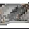 Mexen Lima folding shower cubicle 80 x 80 cm, Transparent, Chrome + shower tray Flat, Black - 856-080-080-01-00-4070