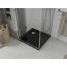Mexen Lima folding shower cabin 80 x 80 cm, transparent, chrome + Flat tray, black - 856-080-080-01-00-4070