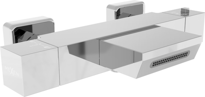 Mexen Cube thermostatic bathtub mixer tap, Chrome - 77360-00