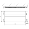 Mexen Line CVL21 panel radiator 400 x 1400 mm, bottom connection, 1111 W, anthracite - W621L-040-140-66