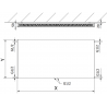 Mexen CCF11 Flat panel radiator 400 x 1200 mm, central bottom connection, 667 W, anthracite - W6C11F-040-120-66