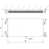 Mexen Flat CCF21 Panel Radiator 300 x 500 mm, Central Bottom Connection, 315 W, Anthracite - W6C21F-030-050-66