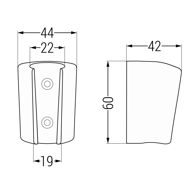 Mexen shower holder, chrome - 79352-00