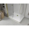 Mexen Lima folding shower cabin 80 x 100 cm, transparent, gold + Flat tray - 856-080-100-50-00-4010