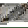 Mexen Lima folding shower cabin 70 x 80 cm, transparent, gold - 856-070-080-50-00
