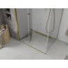 Mexen Lima folding shower enclosure 70 x 90 cm, transparent, gold - 856-070-090-50-00