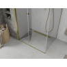 Mexen Lima folding shower cabin 80 x 100 cm, transparent, gold - 856-080-100-50-00