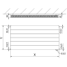 Mexen Line CVL11 panel radiator 900 x 2000 mm, bottom connection, 2182 W, black - W611L-090-200-70