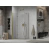 Mexen Lima Folding Shower Cabin 90 x 100 cm, Transparent, Gold - 856-090-100-50-00