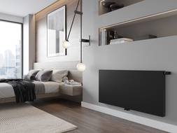 Mexen Flat CCF11 panel radiator 900 x 800 mm, bottom centre connection, 873 W, black - W6C11F-090-080-70