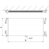 Mexen Flat CCF11 flat-panel radiator 900 x 1800 mm, central bottom connection, 1963 W, black - W6C11F-090-180-70