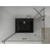 Mexen Lima folding shower cabin 90 x 100 cm, transparent, chrome + Flat shower tray, black - 856-090-100-01-00-4070