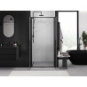 Mexen Exo-B Duo double hinged shower doors 80 cm, transparent, black - 814-080-000-70-00