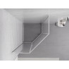 Mexen Exo-R pentagonal hinged shower enclosure 80 x 80 cm, transparent, chrome - 812-080-080-01-00
