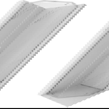 Mexen Exo pentagonal shower cabin tilting 80 x 80 cm, transparent, chrome - 812-080-080-01-00