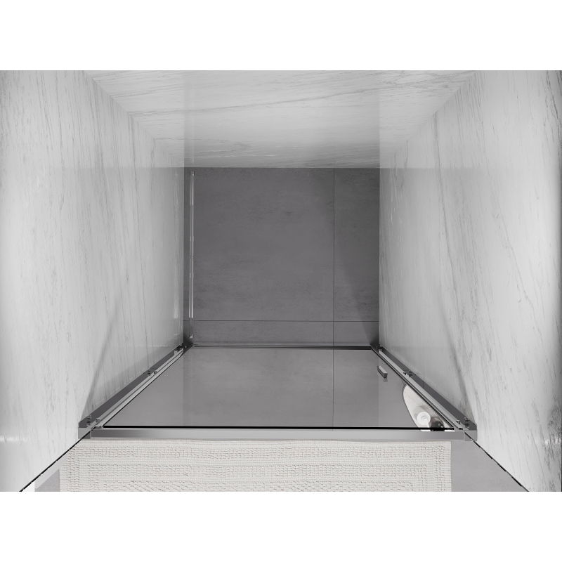 Mexen Exo 60 cm Pivot Shower Door, Transparent, Chrome - 817-060-000-01-00