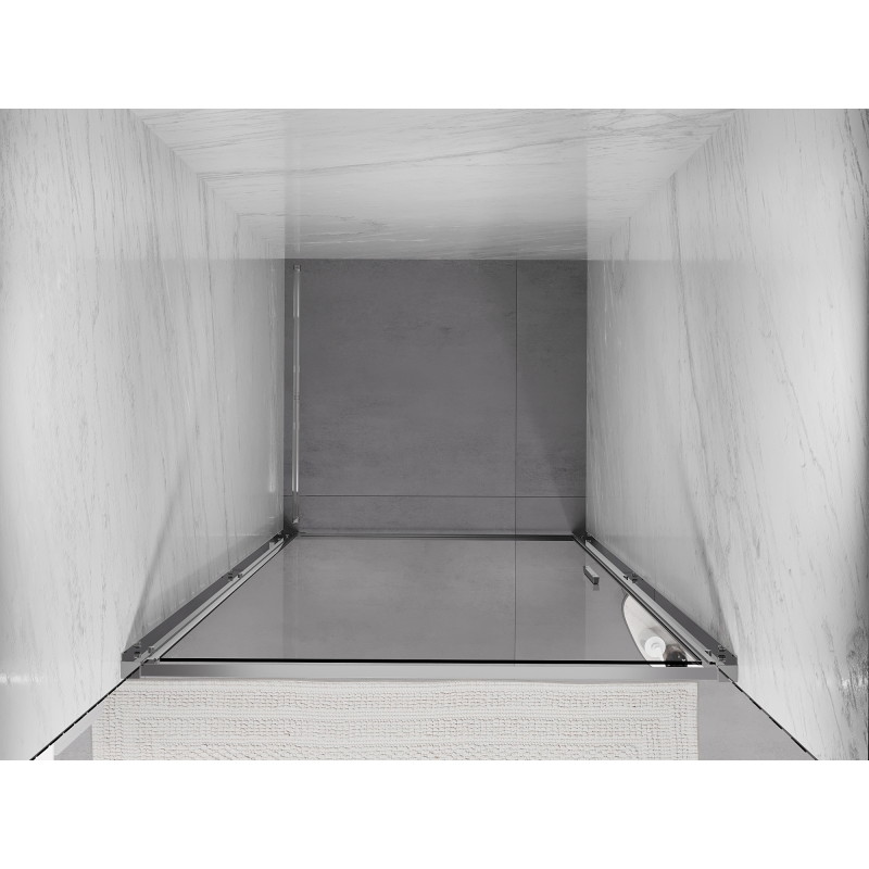 Mexen Exo-B swing shower door 80 cm, transparent, chrome - 817-080-000-01-00