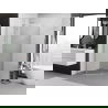 Mexen Exo pentagonal shower cabin hinged 90 x 90 cm, transparent, chrome - 812-090-090-01-00