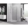 Mexen Exo pentagonal shower cabin with hinged door 100 x 100 cm, transparent, chrome - 812-100-100-01-00