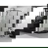 Mexen Exo pentagonal hinged shower enclosure 80 x 80 cm, transparent, black - 812-080-080-70-00