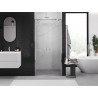 Mexen Exo-BR Duo double hinged shower door 100 cm, transparent, chrome - 8182-100-000-01-00
