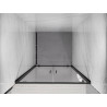 Mexen Exo-BR Duo double hinged shower door 80 cm, transparent, black - 8182-080-000-70-00