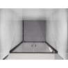 Mexen Exo double swing shower doors 80 cm, transparent, black - 8182-080-000-70-00