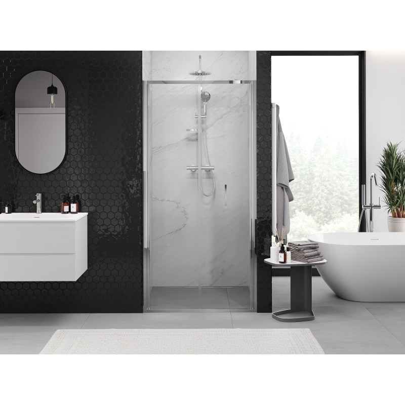 Mexen Exo-F folding shower door 60 cm, transparent, chrome - 816-060-000-01-00