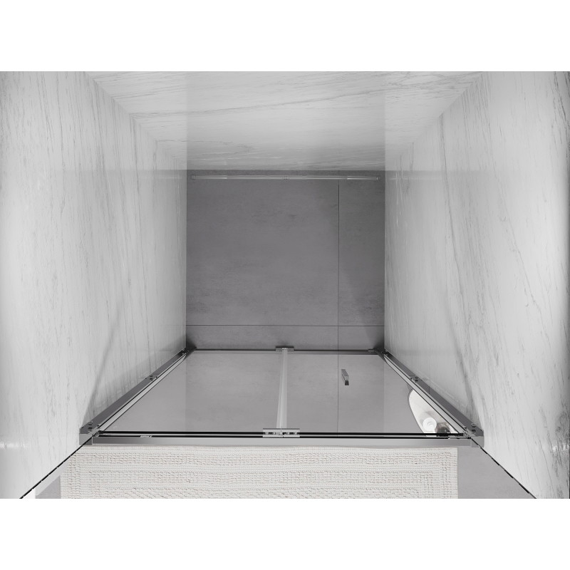Mexen Exo-F folding shower doors 95 cm, transparent, chrome - 816-095-000-01-00