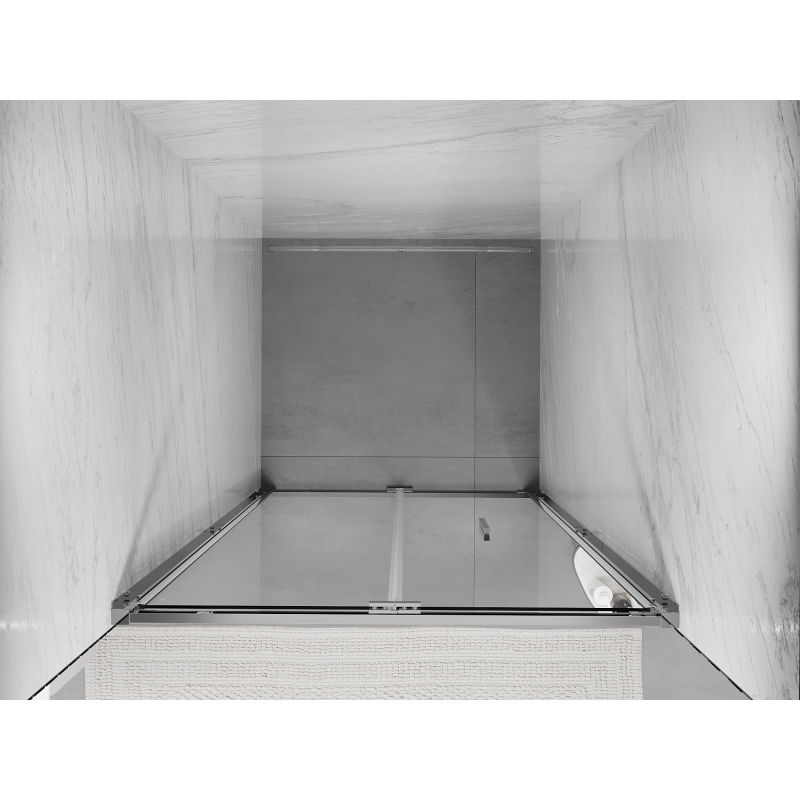 Mexen Exo folding shower door 85 cm, transparent, chrome - 816-085-000-01-00