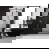 Mexen Exo folding shower door 65 cm, transparent, black - 816-065-000-70-00