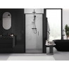 Mexen Exo-F folding shower door 70 cm, transparent, black - 816-070-000-70-00