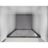 Mexen Exo-F folding shower door 65 cm, transparent, black - 816-065-000-70-00
