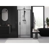 Mexen Exo-F folding shower door 80 cm, transparent, black - 816-080-000-70-00