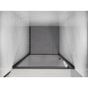 Mexen Exo-B pivot shower door 80 cm, transparent, black - 817-080-000-70-00
