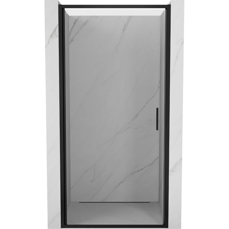 Mexen Exo shower door hinged 85 cm, transparent, black - 817-085-000-70-00