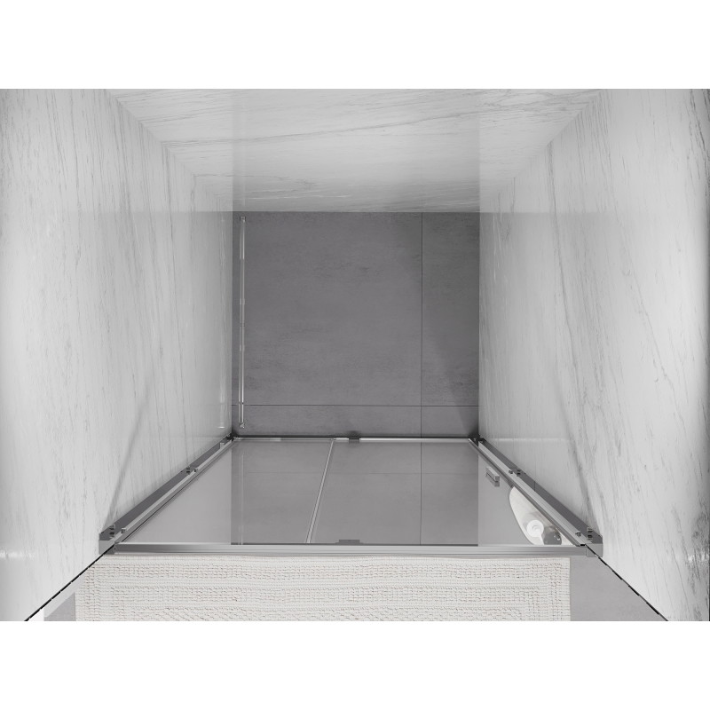 Mexen Exo-R hinged shower door 110 cm, transparent, chrome - 819-110-000-01-00