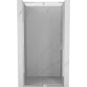 Mexen Exo 125 cm Hinged Shower Door, Transparent, Chrome - 819-125-000-01-00
