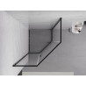 Mexen Exo-R pentagonal shower enclosure with hinged doors 90 x 90 cm, transparent, black - 812-090-090-70-00