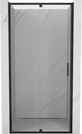Mexen Exo-R 90 cm Hinged Shower Door, Transparent, Black - 819-090-000-70-00