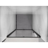 Mexen Exo-R 90 cm Hinged Shower Door, Transparent, Black - 819-090-000-70-00