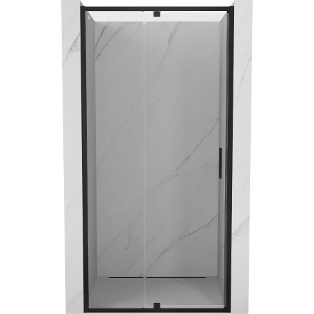 Mexen Exo-R swing shower door 110 cm, transparent, black - 819-110-000-70-00